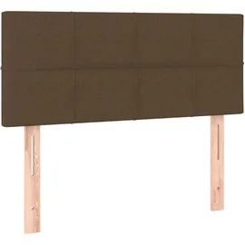 vidaXL Boxspringbett 100 x 200 cm Dunkelbraun