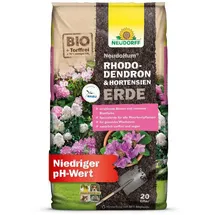 NEUDORFF NeudoHum HortensienErde Bio, für Moorbeetpflanzen torffrei, Dünger, 20 Liter, Braun