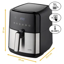 First Austria Heißluftfritteuse 5L silber