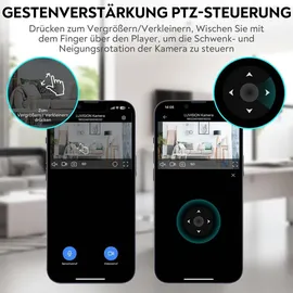 LuVision C20 WLAN PTZ Überwachungskamera Weiß