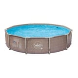 Swing Frame Pool 305 x 76 cm Rattan Optik