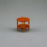 Reutter Porzellan 001.897/9 - Beistelltisch leer, Miniatur im Maßstab 1:12