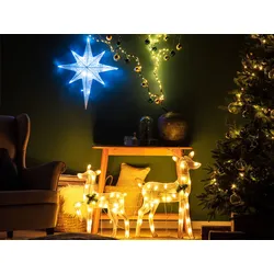 Outdoor Weihnachtsbeleuchtung LED weiß Sternform 67 cm OSMA