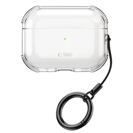 TECH-PROTECT Bounce Schutzhülle für AirPods Pro 3 mit Schlüsselanhänger Transparent
