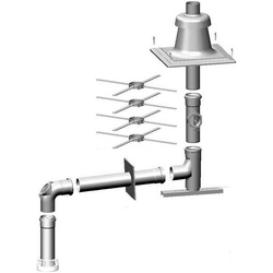 Wolf Anschluss-Set DN60 - B23 DN60 im Schacht, Abdeckung edst. 2651901