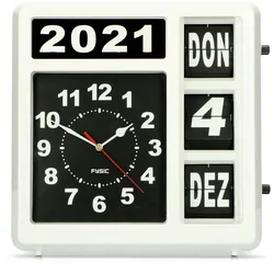 Fysic FK-247DE - Große deutschsprachige analoge Uhr