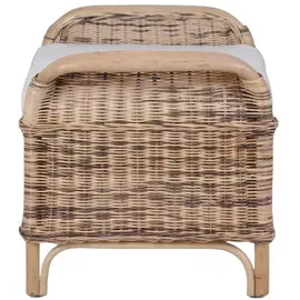 MiaMöbel Sitzhocker 100% Baumwolle 65 x 46 x 46 cm Gelb