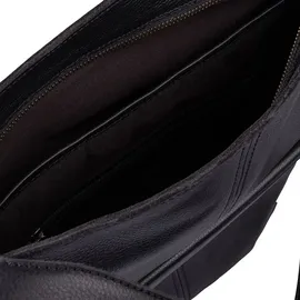 Cowboysbag Brampton Schultertasche Leder 28 cm Laptopfach schwarz