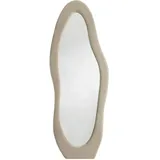 Livetastic Standspiegel, Champagner, Glas, Holzwerkstoff, Fell, organisch, 60x160x3.5 cm, in verschiedenen Größen erhältlich, Ganzkörperspiegel, Spiegel, Standspiegel