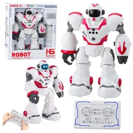 Wisam RC-Roboter Interaktiver ferngesteuerter mit 16 Funktionen RTF pink/weiß