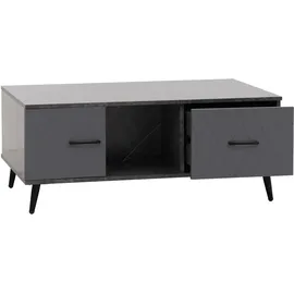 MCW Couchtisch N89 Marmor-Optik grau