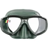 Cressi Perla Einzelne Maske oder Combi Schnorchelset - Silikon-Schnorchelmaske zum Tauchen - Taucherbrille mit Schnorchel - Grün/Schwarz