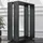 GGM Möbel Bartisch Kufen 68 x 105 cm Schwarz