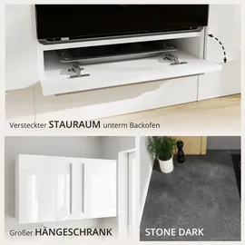 BASIC by Balculina Küchenzeile Jazz 250 cm weiß