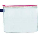 FolderSys Reißverschlussbeutel transparent/rot 0,15 mm, 1 St.