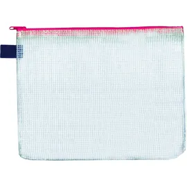 FolderSys Reißverschlussbeutel transparent/rot 0,15 mm, 1 St.