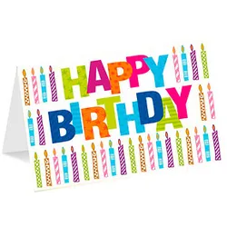 LUMA Geburtstagskarte HAPPY BIRTHDAY DIN B6