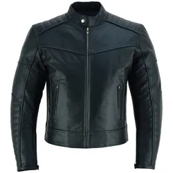 Motorradjacke PROANTI Gr. XXL, schwarz, Jacken, XXL, Obermaterial: 100% Büffelleder. Futter: 100% Polyester