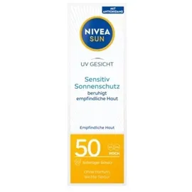 NIVEA Sonnencreme Gesicht sensitiv Creme LSF 50 50 ml