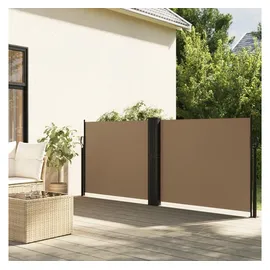 vidaXL Seitenmarkise 100 x 1000 cm grau Polyester