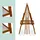 Relaxdays Kinderstandtafel mit Whiteboard 1-tlg (1,9 kg)