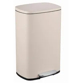Relaxdays Mülleimer Küche 50 l Beige