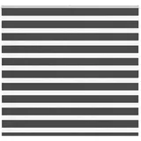vidaXL Doppelrollo 165 x 100 cm Zebra schwarz