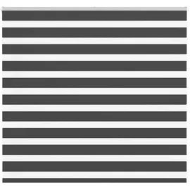 vidaXL Doppelrollo 165 x 100 cm Zebra schwarz