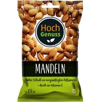 Hochgenuss Mandeln ohne Schale, naturbelassen, roh, 150g