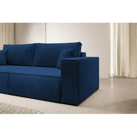Selsey Schlafsofa mit BettzeugbehŠlter 257 cm in dunkelblau - Dunkelblau