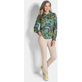 GOLDNER Schlupfbluse mit Paisley-Muster Grün 20