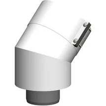 ALTERNATIVE HAUSTECHNIK ATEC Abgas 0415 45°-Bogen, konzentrisch, DN60/100