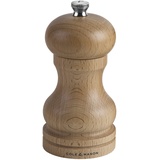 Cole & Mason HA0424P Beech Capstan Pfeffermühle, Buchenholz natur, 120mm, Precision+, Enthält 1 x Pfeffermühle