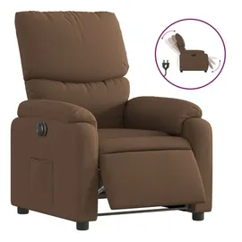 vidaXL Relaxsessel Elektrisch Braun Stoff