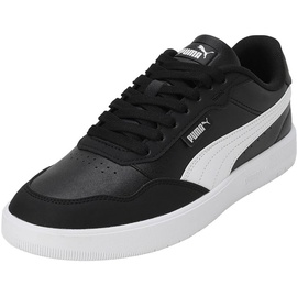 Puma Herren Court Ultra LITE Sneaker Black White Silver45 EU