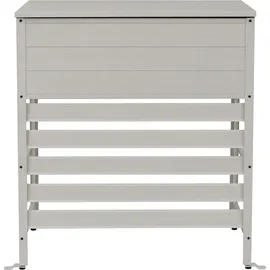 MCW Aluminium Verkleidung für Klimaanlage/Wärmetauscher P94 110x96x43cm Grau/Weiß