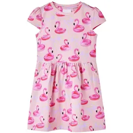 vidaXL Druckkleid Kinderkleid Hellrosa 140