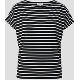 s.Oliver - Gestreiftes T-Shirt mit Streifenmuster, Black, L