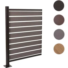 Mendler Mülltonnenverkleidung HWC-K57 130 x 100 cm grau