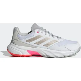 adidas Courtjam Control 3 Cloud White / Iron Metallic / Lucid Red 42