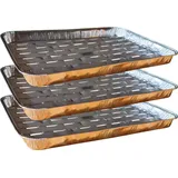 Alschu-Chemie GmbH Grillschale 34 x 22,5 cm Aluminium grau