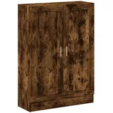 vidaXL Bücherschrank Räuchereiche 82,5x30,5x115 cm Holzwerkstoff