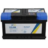 Cartechnic Starterbatterie Autobatterie ULTRA POWER 80 AH 740A