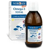 NORSAN Premium Omega 3 Fischöl Total Zitrone Online hochdosiert 200 ml / 2.000mg Omega 3 pro Portion/Omega 3 Öl mit EPA & DHA/Omega 3 Premium Öl mit 800 IE Vitamin D3