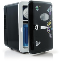 Canal Toys - So Chill, USB-betriebener Mini-Kühlschrank - 4L Kapazität, Personalisierbar mit Stickern - Ideal für Reisen & Gaming, Vielseitig Einsetzbar durch Kompakte Größe (Schwarz)