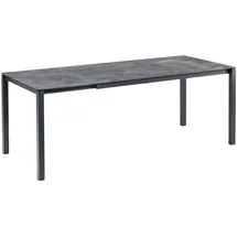 BEST Freizeitmöbel Palazzo Gartentisch 120-200 x 80 x 75 cm Anthrazit
