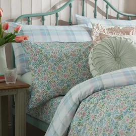 Laura Ashley Sherston Floral Blau 200 x 200 cm + 50 x 75 cm
