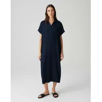 Opus Midikleid | Midikleid WANNI aus Viskosemix mit zarter Struktur Coal Blue, 34