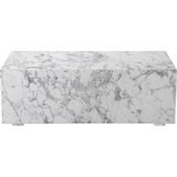 Leonique Couchtisch »Ronthon«, (1 St.), Tischplatte in Marmor Optik, pflegeleichte Oberfläche, Höhe 40 cm, grau