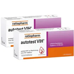 Autotest VIH Hiv-selbsttest ratiopharm 2X1 St
